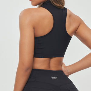 Cropped Cargo Tank - Black