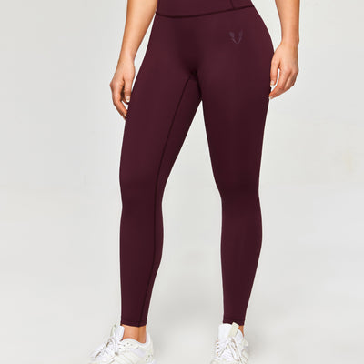 Firmabs High Waist Compression Leggings - Dark wine red