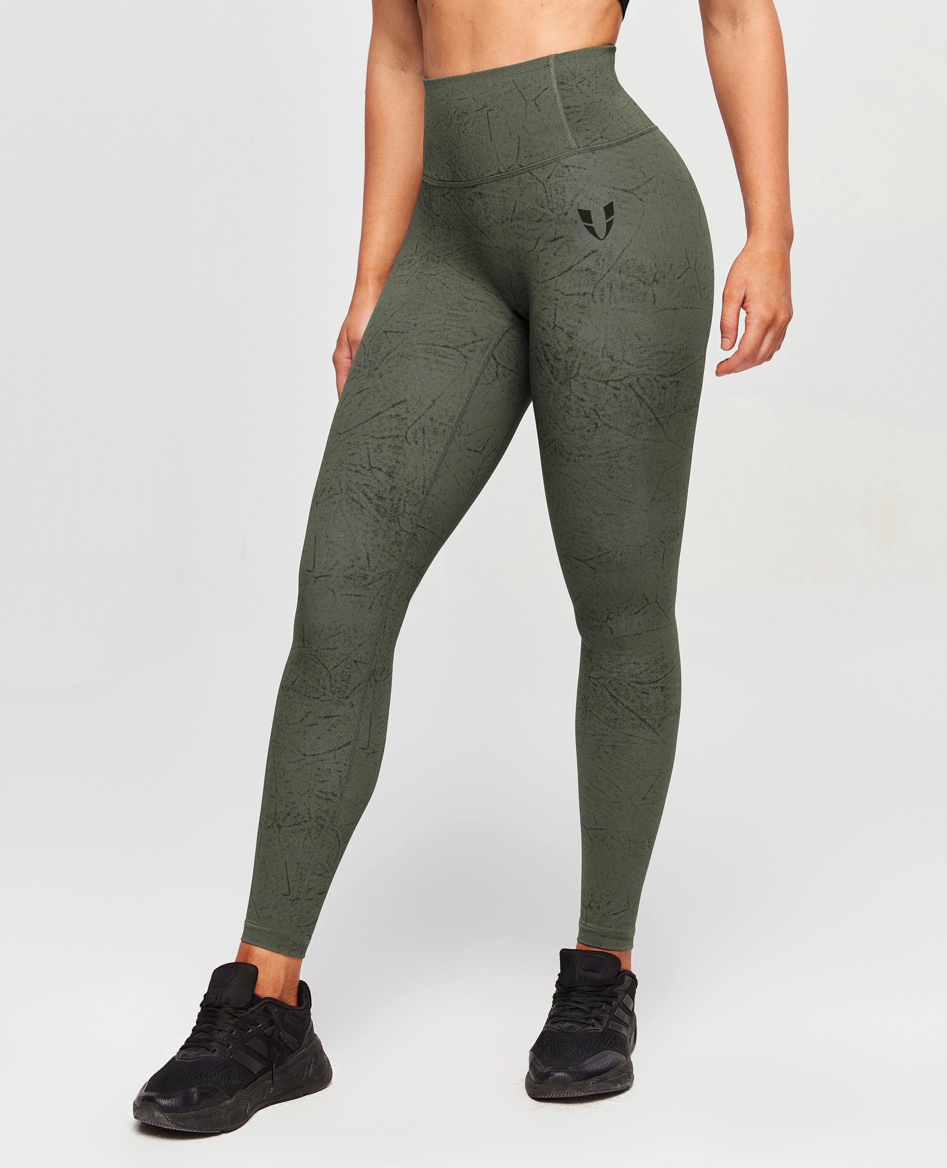 Scrunch Butt Leggings - Moss Green Tie Dye