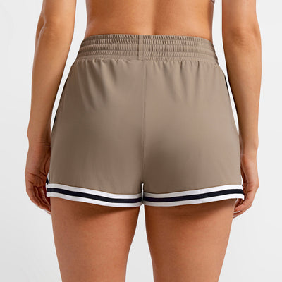 Firmabs Vivid Flow Shorts - Brown beige
