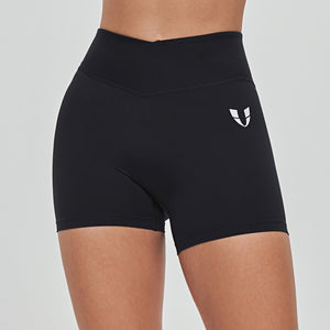 V-waist Cargo Shorts - Black