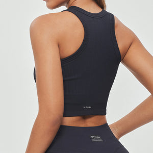 Padded Workout Tank - Black