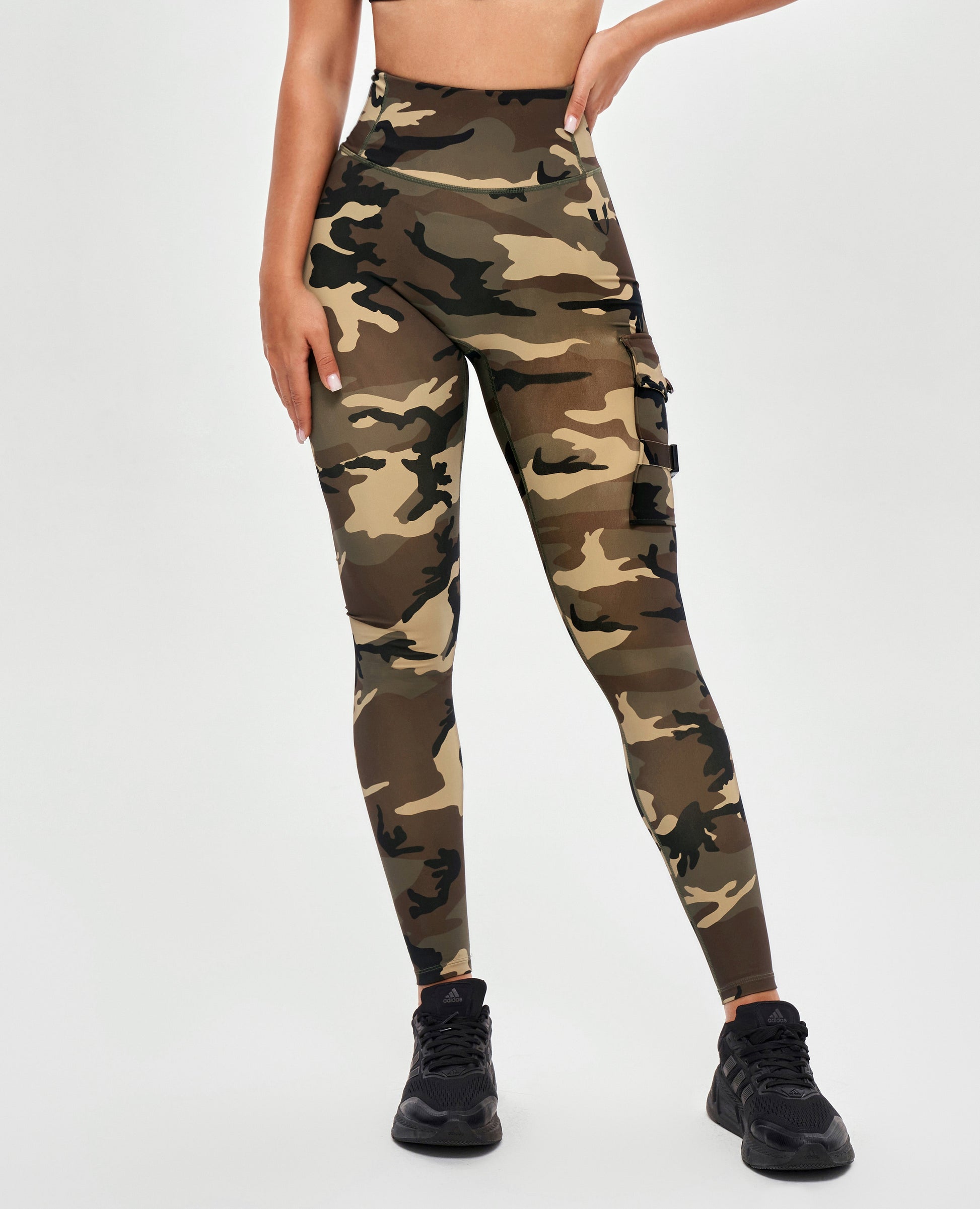 Cargo Fitness Leggings - Earth Camo
