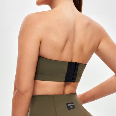 Strapless Sports Bra - Combat Green