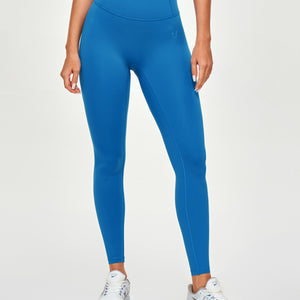 High Waisted Workout Leggings - Blue