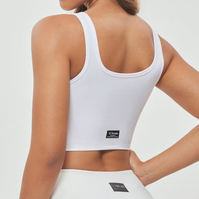 Zip Front Cargo Tank - White