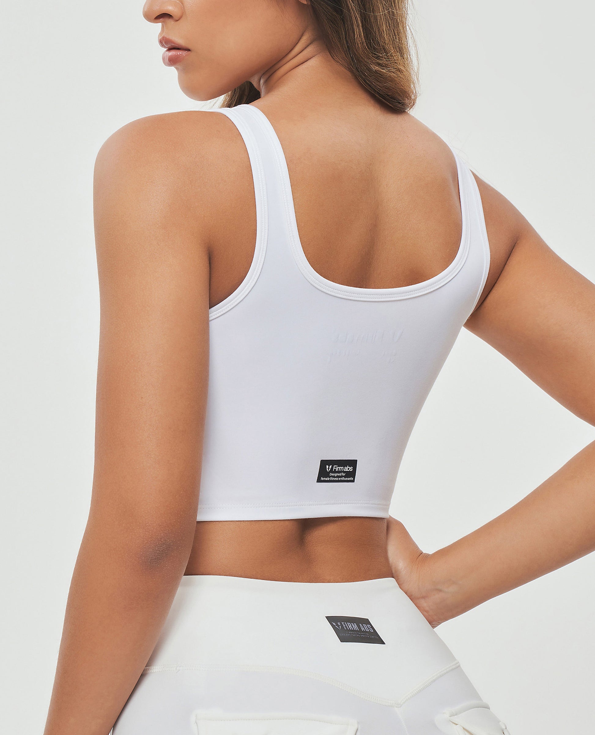 Zip Front Cargo Tank - White