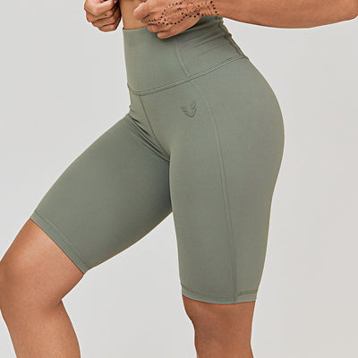 High-rise Training Shorts - Green