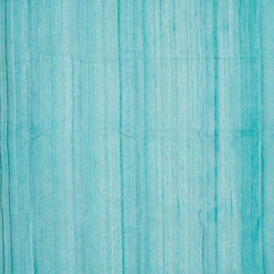 Cyan Bengal Cotton Saree With Mango Motifs