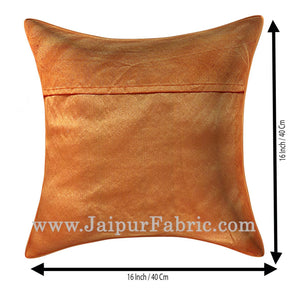 Yellow Color Paisley Print Cushion Cover