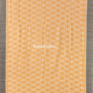Lemon Yellow Odisha Handloom Cotton Saree with Tassel