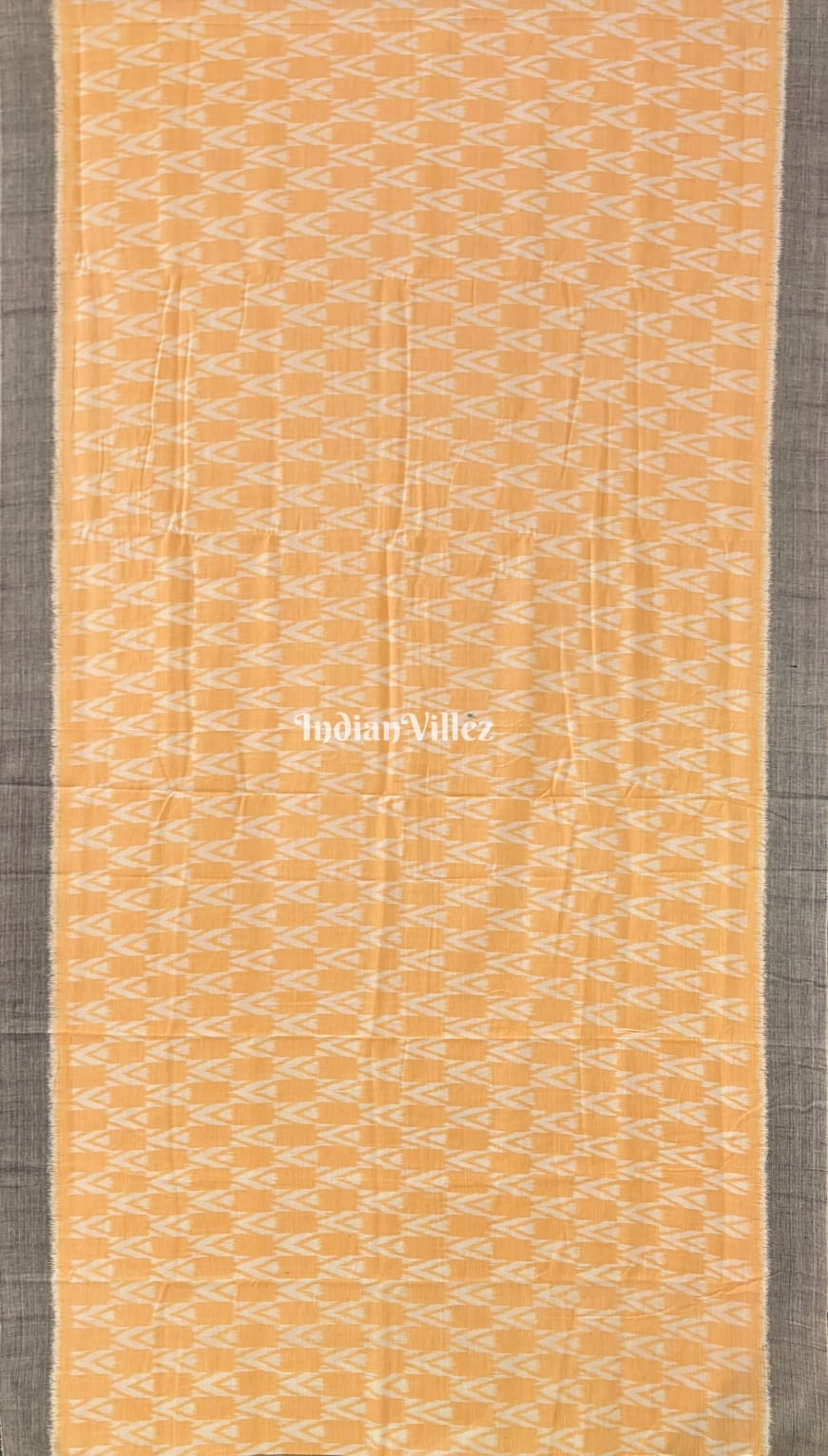 Lemon Yellow Odisha Handloom Cotton Saree with Tassel