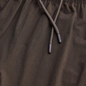 Dark Brown Relaxed Fit Parachute Pants