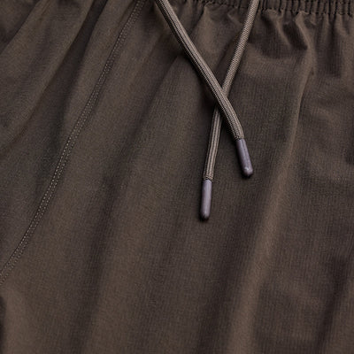 Dark Brown Relaxed Fit Parachute Pants