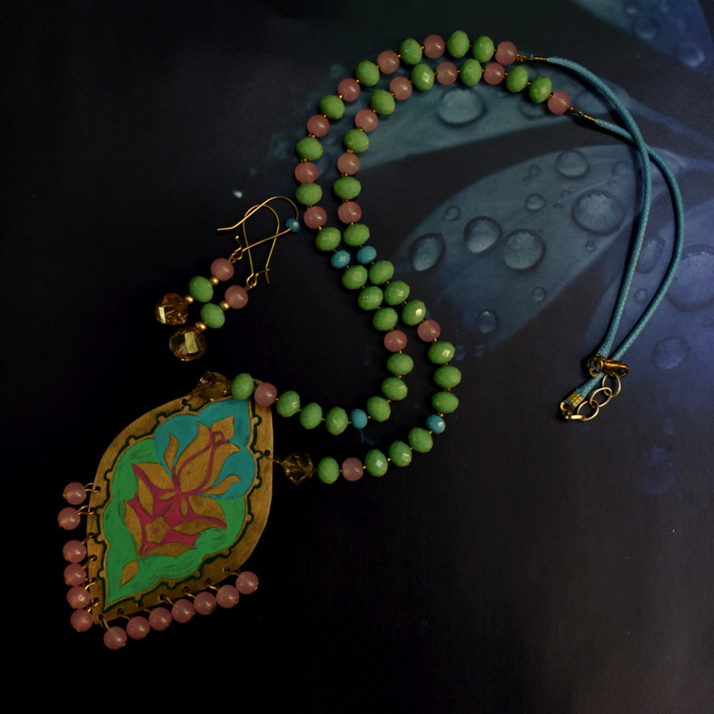 Bindurekha Brass Etched and Hand Painted Set