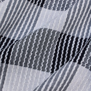 White Textured Checks Slim Fit Shirt