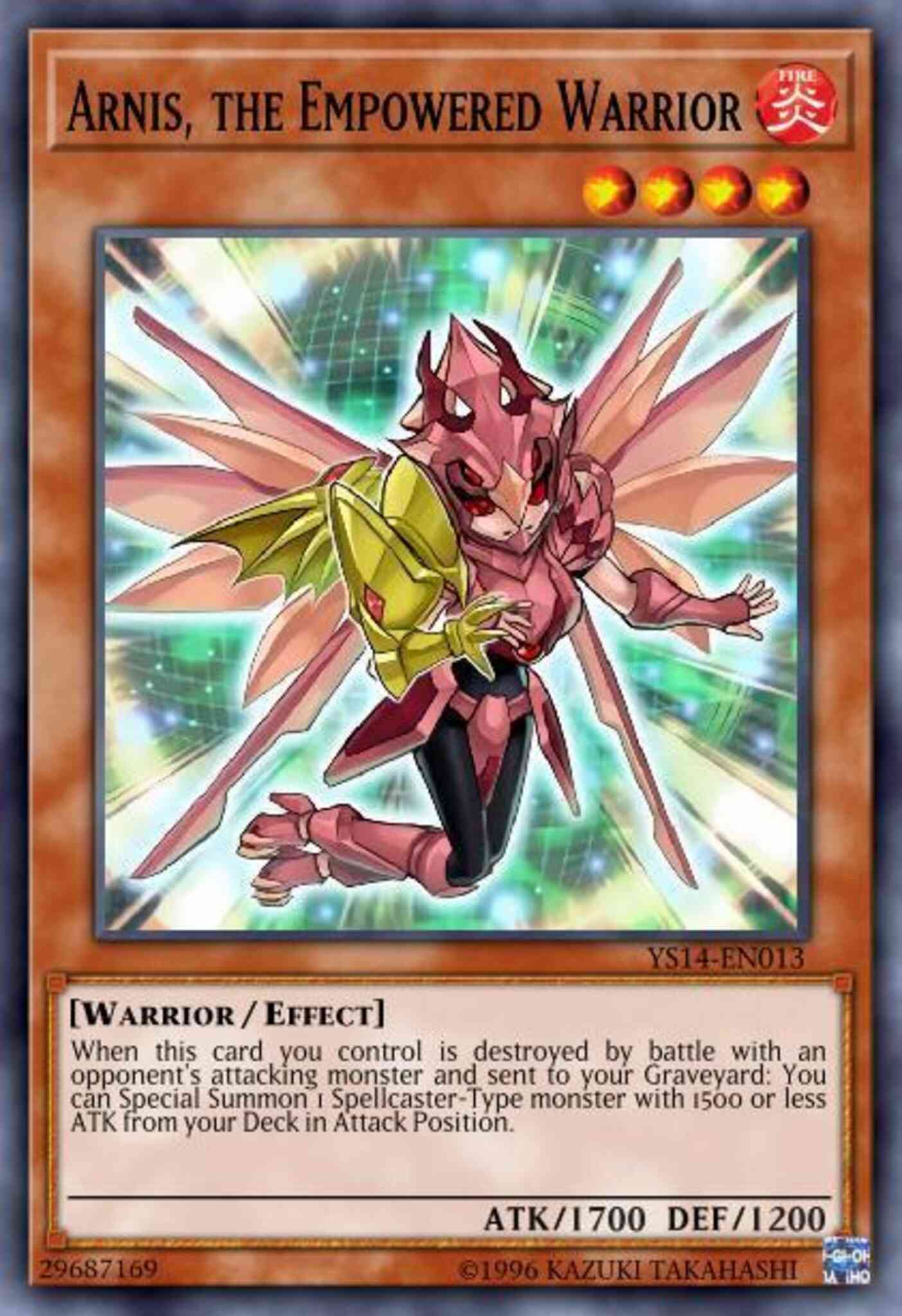Arnis, the Empowered Warrior - YS14-EN013 - Common - 1st Edition