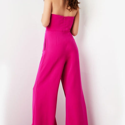 Jovani 03828 Long Wide Leg Evening Formal Jumpsuit