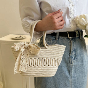 Delson Crochet Summer Bag with Bow