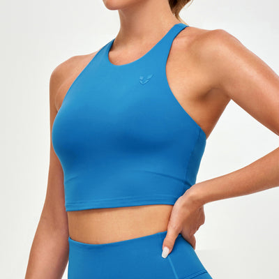 Padded Athletic Tank - Blue