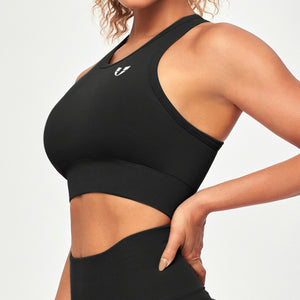 Seamless Padded Tank - Black