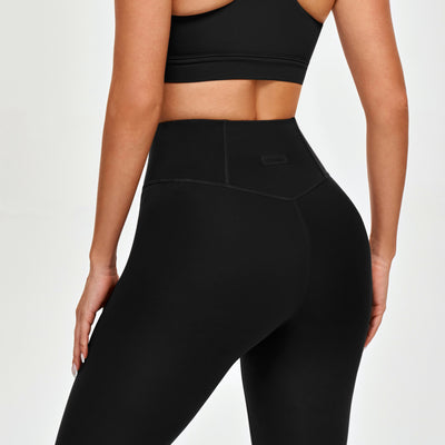 High Waisted Workout Leggings - Black