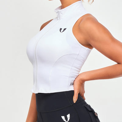 ZIP TANK TOP - White