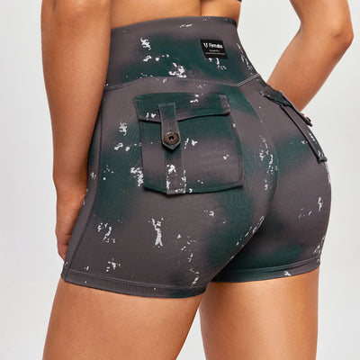 Cargo Short Shorts - Phantom Tie Dye