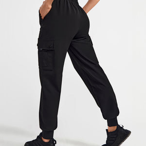 Cargo Pocket Moto leggings - Black