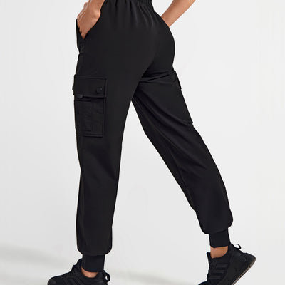 Cargo Pocket Moto leggings - Black