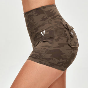 Cargo Short Shorts - Brown Camo