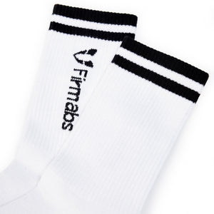 Firmabs Striped Sports socks - White