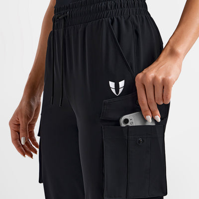 Cargo Pocket Joggers - Black