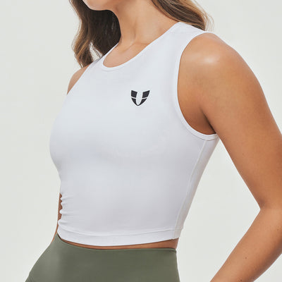 Seamless Athletic Tank - White