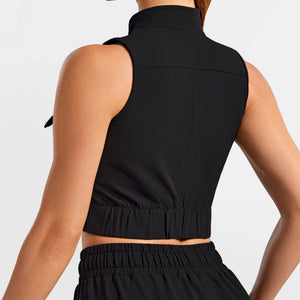 Cargo Power Moto top - Black