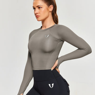 Athletic Long Sleeve T-Shirt - Gray