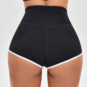 High Waist Short Shorts - Black