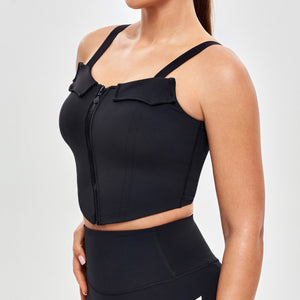 Padded Cargo Tank-Black