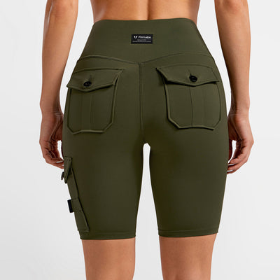 Active Cargo Shorts - Dark Olive Green