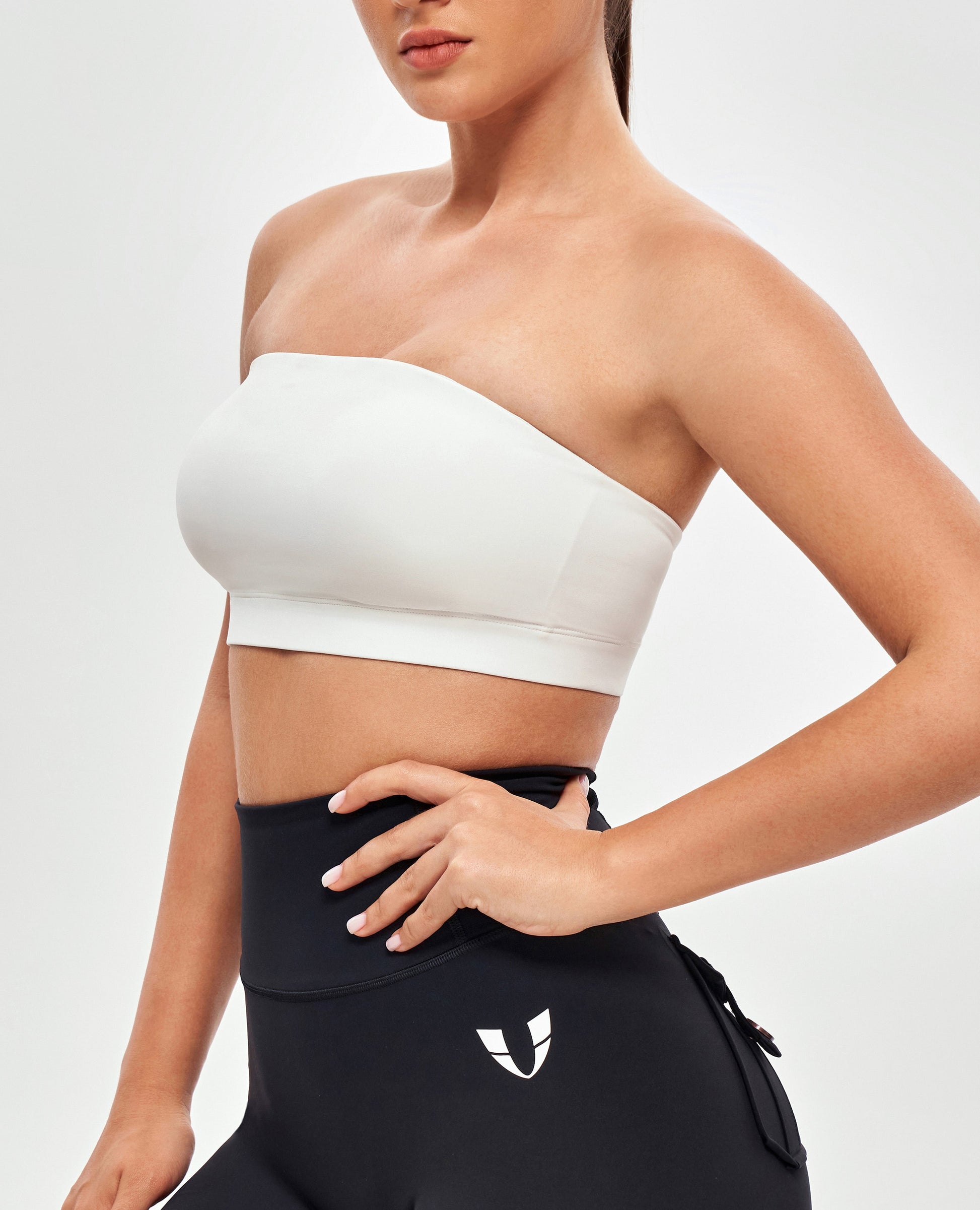 Strapless Sports Bra - White