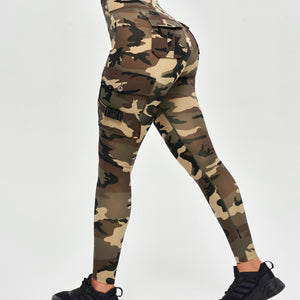Cargo Fitness Leggings - Earth Camo