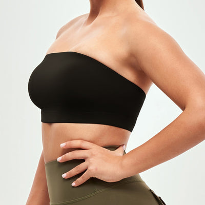 Strapless Sports Bra - Black