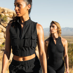 Cargo Power Moto top - Black