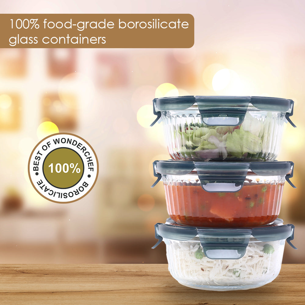 Verona Lunch Box Set of 3 Pcs, 400 ml.