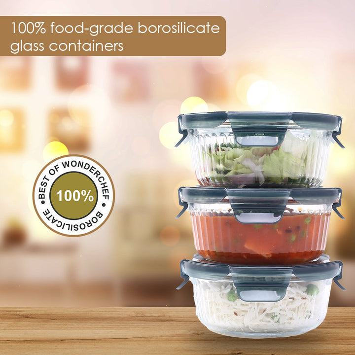 Verona Lunch Box Set of 3 Pcs, 400 ml.