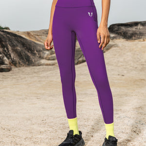 Powerful Belted Cargo leggings - Violet