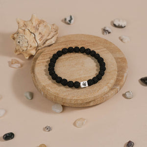 Black Rudraksha Beads Bracelet