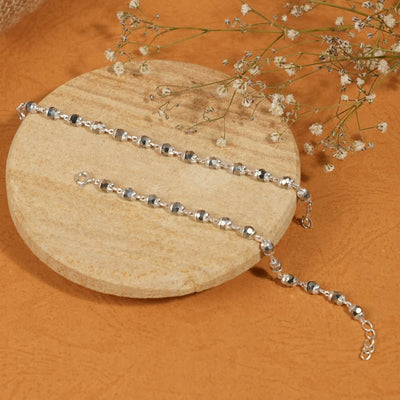 Silver Beads in A Greyish Tone Nazariya for Kids