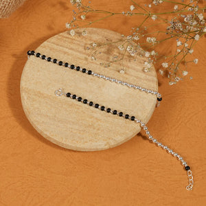 Best Black and Silver Beads Nazariya for Kids