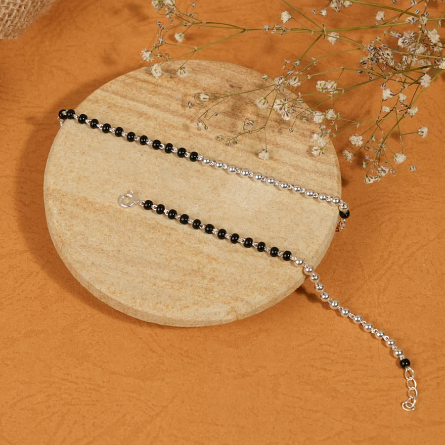 Best Black and Silver Beads Nazariya for Kids